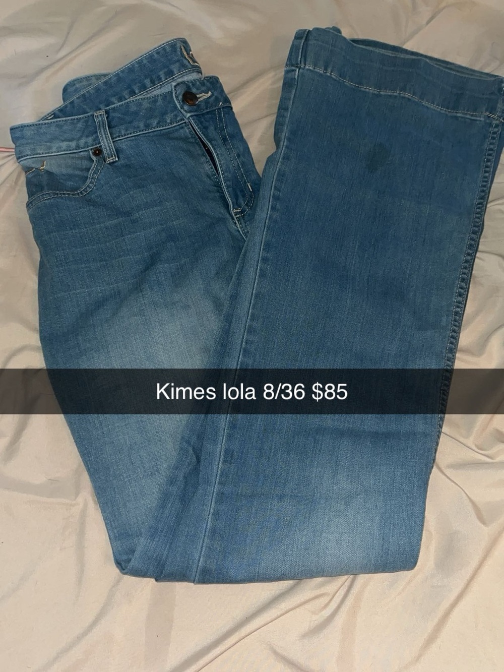 Kimes Lola Women's Straight Leg Jeans - Blue